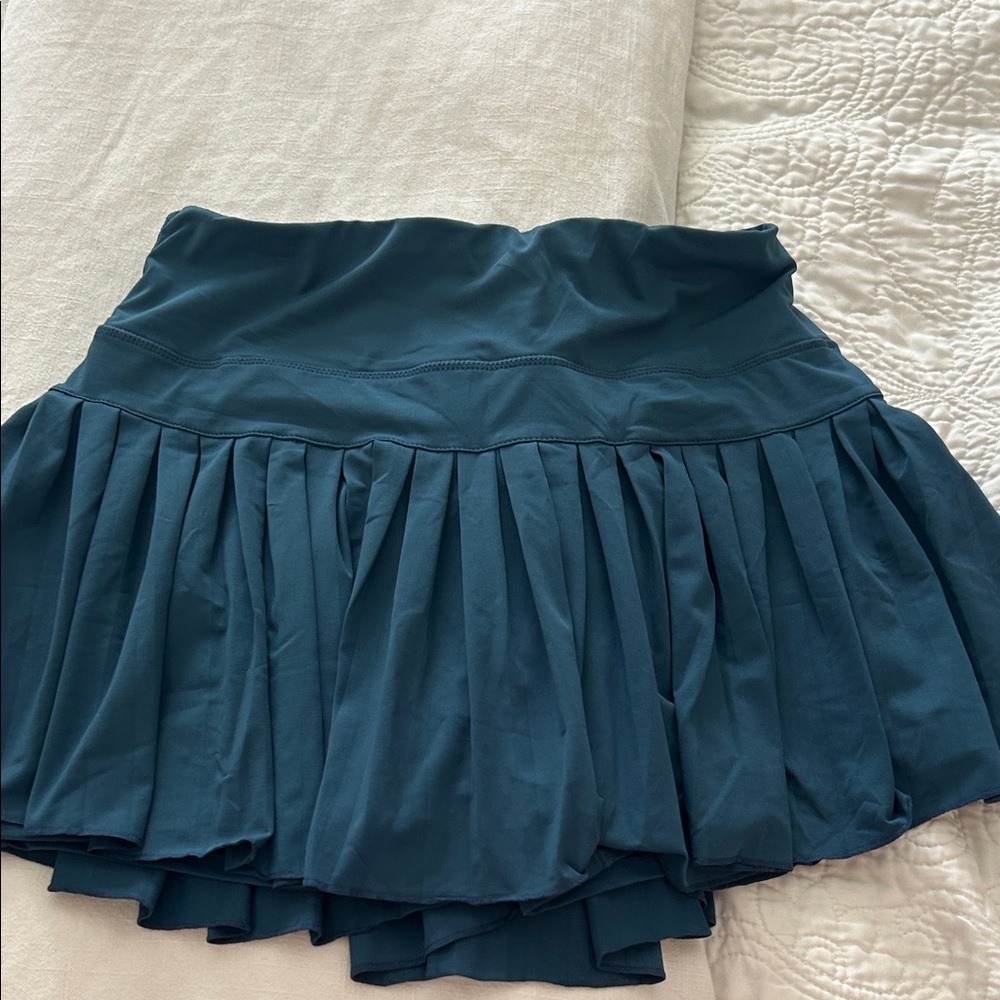 Chic Teal Skater Skirt